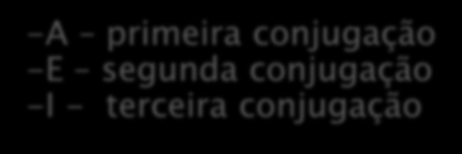 Tem como função preparar o radical para ser acrescido pelas desinências e também indicar a conjugação a que o verbo pertence.