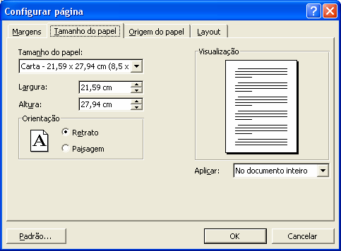 Noções Básicas de Word Módulo I página 5 de 9 Como alterar as margens de um documento. Menu arquivo Configurar Página.