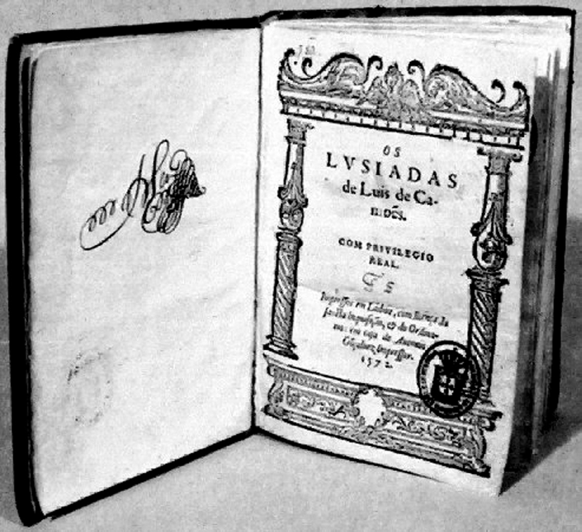 Teoria da Literatura I Frontispício da primeira edição de Os Lusíadas (1572) (Fonte: http://www. universal.pt).