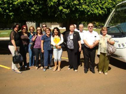 SUPREMA CONGREGAÇÃO E ENCONTRO NACIONAL DAS FRATERNIDADES FEMININAS Caravana de Cunhadas e Irmãos do Grande Oriente do Estado de Goiás que vão participar da Suprema Congregação do Grande Oriente do