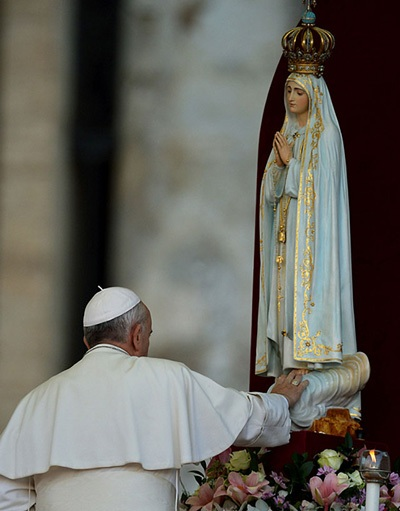 Imagem de Nossa Senhora de Fátima no Vaticano