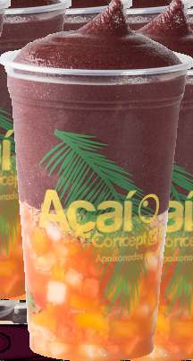 Açaí Concept - Oferece uma variedade de tamanhos e acompanhamentos, de acordo com a vontade do consumidor Além da variedade de acompanhamentos e da altíssima qualidade do nosso açaí tradicional,