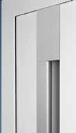 Porta de entrada em alumínio ThermoCarbon Vista exterior da porta A porta de entrada em alumínio ThermoCarbon oferece-lhe possibilidades individuais de design e protege a sua casa não só de uma forma