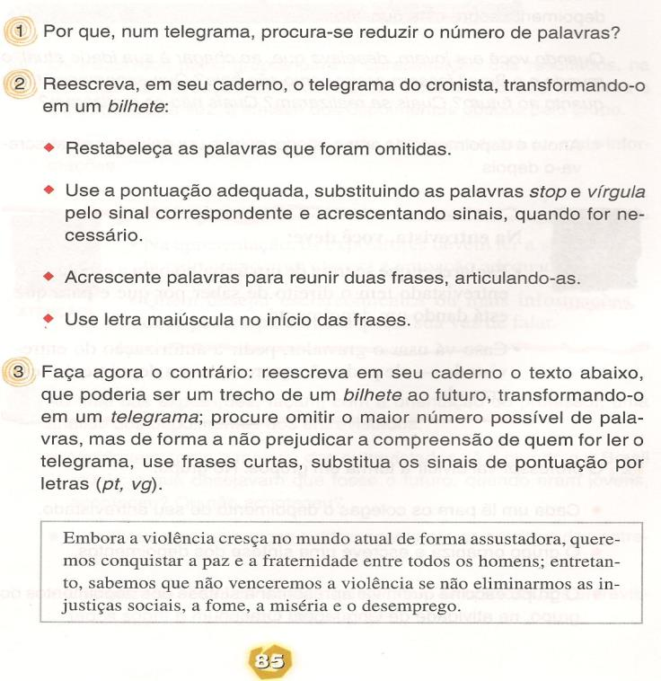 XVIII CONGRESSO NACIONAL DE LINGUÍSTICA E FILOLOGIA Figura 8: Seção Reflexão sobre a Língua.