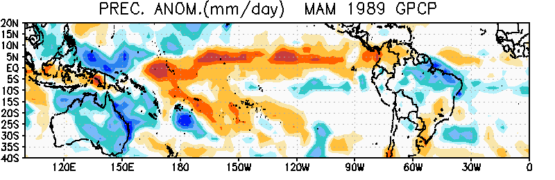 Anomalias de Precipitação MAM