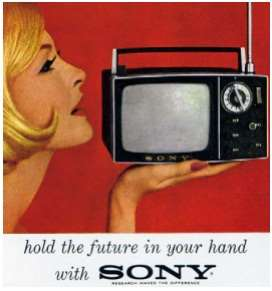 Questão 2 (UFMT - 2010 - adaptado) A empresa Sony, na década de 1960, lançou um televisor portátil.