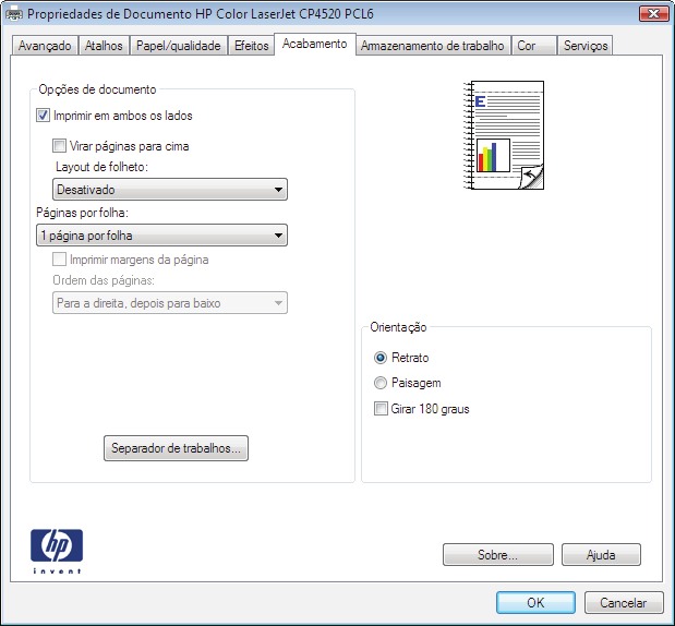 Criar um folheto (Windows) 1. No programa de software, selecione a opção Imprimir. 2.