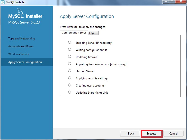 7º Passo: Na tela "Windows Service", marque o flag "Configure MySQL Server as a Windows Service", o campo "Windows Service Name" já vem preenchido como "MySQL56", marque