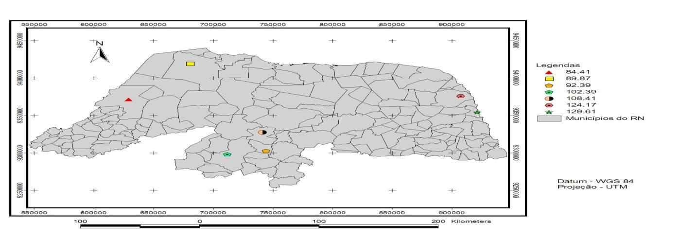 Período de retorno das precipitações máximas para algumas cidades do Rio Grande do Norte valores são muitos utilizados em sistemas de drenagem, barragens e entre outros.