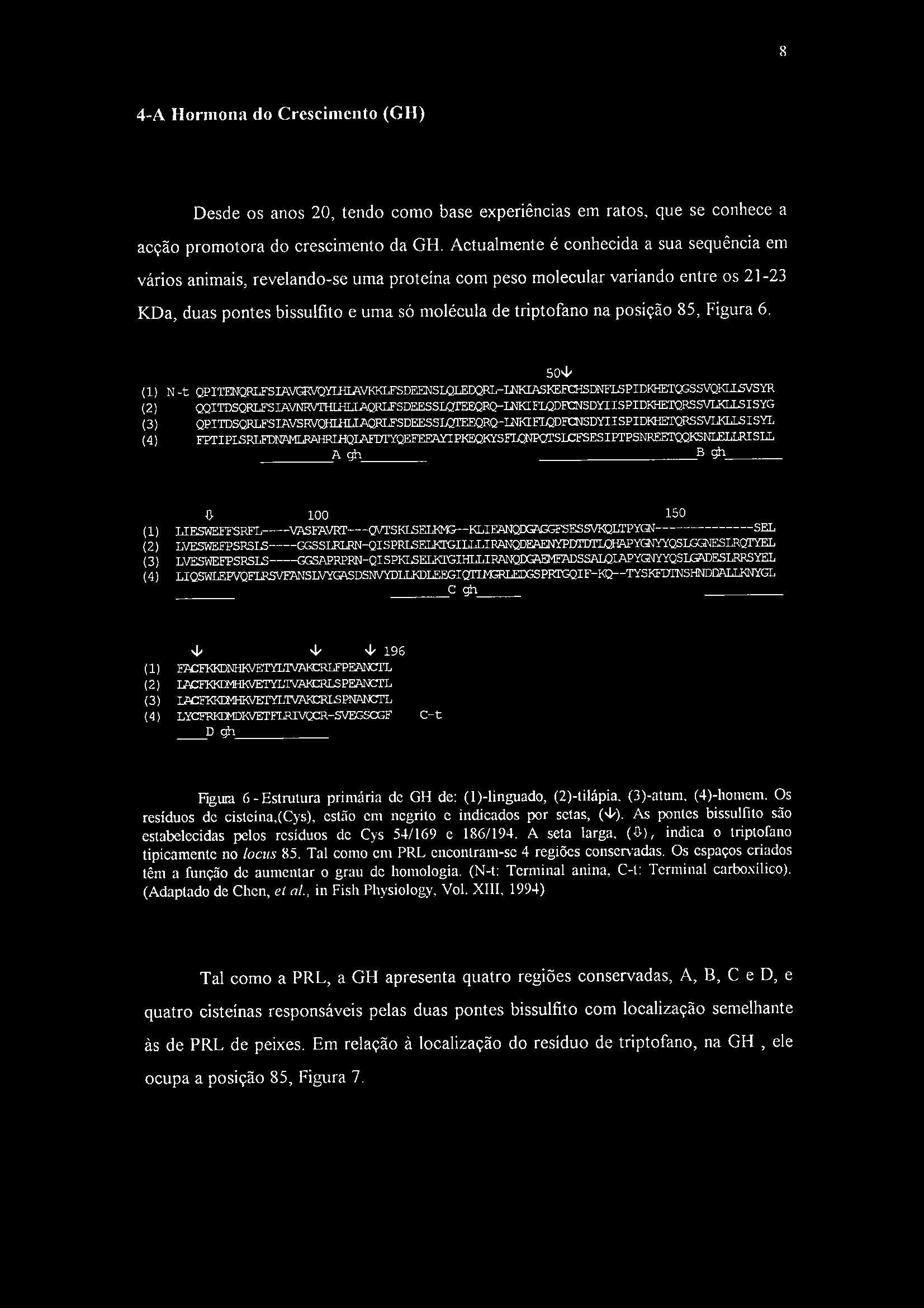 8 4-A Hormona do Crescimento (GH) Desde os anos 20, tendo como base experiências em ratos, que se conhece a acção promotora do crescimento da GH.