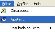 A polarização da tensão para as outras fases obedece a seguinte tabela: Tabela 1 4. Ajustes do software Manual 4.