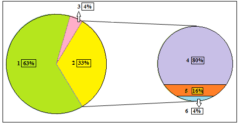 12 número 3, em rosa, está a porcentagem de 4%, que são marcas depositadas ou registradas por grupos indígenas.