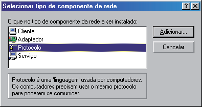 Configuração do Computador Nesta seção há instruções de como instalar e configurar o TCP/IP corretamente no Windows 95/98/Me. Primeiro, certifique-se de que seu Adaptador Ethernet esteja funcionando.