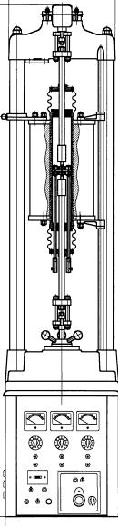 2 1 3 4 5 6 9 11 7 8 10 12 FIGURA 3.5 a) Desenho esquemático do forno de fluência com fole de vedação para ensaios em atmosfera de nitrogênio.