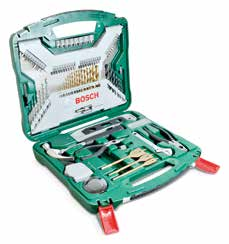 FERRAMENTAS ELÉTRICAS + + Kit de Acessórios Bosch 34 Peças x Line X34 Kit de Acessórios Bosch 103 Peças x Line Tin X103Ti Jogo com 34 Peças Conteúdo: kits de Pontas, Bits e Brocas de Aço, Widea e