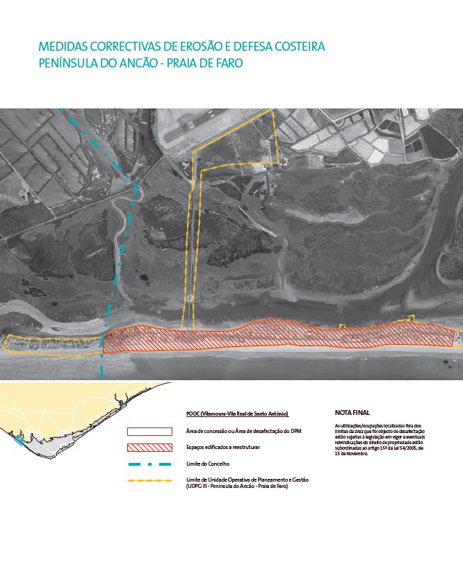 Figura 98. Medidas corretivas de erosão e defesa costeira- Plano de Pormenor da Praia de Faro Fonte: http://www.polislitoralriaformosa.