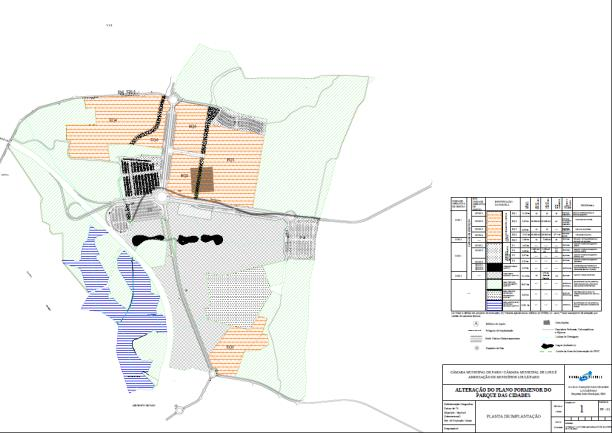 11.5. PLANO DE PORMENOR DO PARQUE DAS CIDADES 1. Rede Viária 1.1. Estacionamento Na análise dos lugares de estacionamento existentes no Plano de Pormenor, verificou-se a existência de lugares