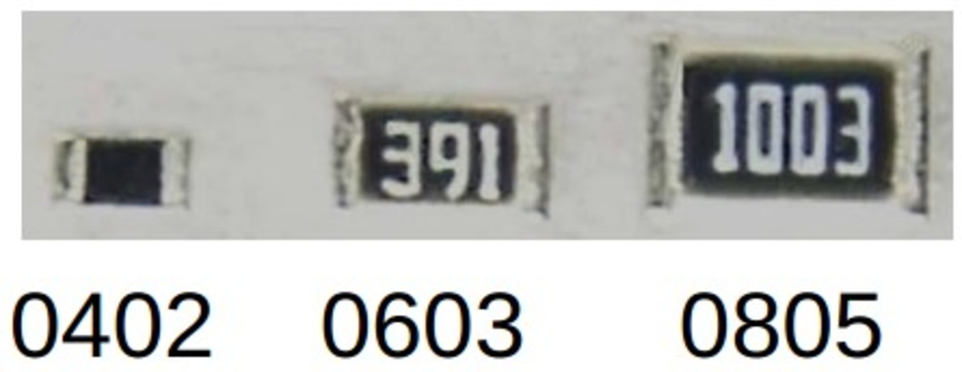 Resistor Um filme resistivo montado sobre um substrato cerâmico, possui três (3) superfícies de contato para solda em cada lado e geralmente possui seu valor impresso, podendo ser um código de