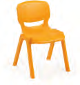 Strong Comfortable Ergonomic Secure Durable Light Cadeiras integralmente produzidas em polipropileno de dupla parede, obtida por injecção assistida por gás, 100% recicláveis.