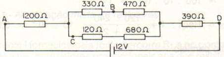 Resposta: R eq medido (Ω) R eq calculado (Ω) Tabela 1 Resistência equivalente 3. Alimente o circuito com uma fonte DC variável (conforme a figura seguinte). Figura 11 Alimentação do circuito misto 4.