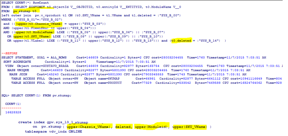 Explain Plan sql tuning FALTA QUAIS