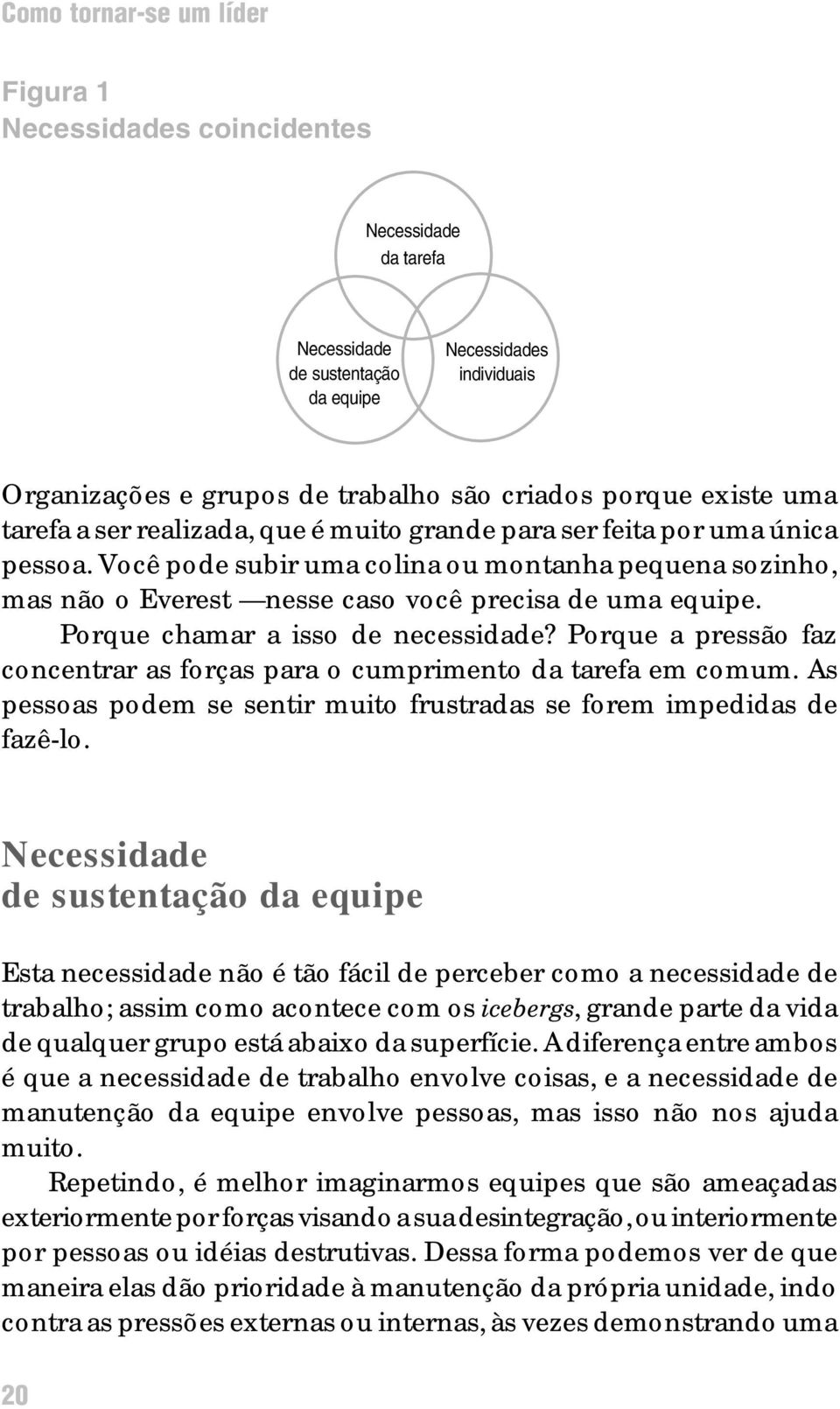 Você pode subir uma colina ou montanha pequena sozinho, mas não o Everest nesse caso você precisa de uma equipe. Porque chamar a isso de necessidade?