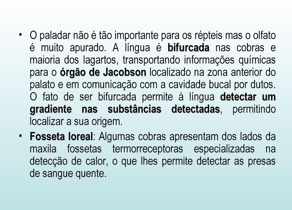 palato e em comunicação com a cavidade bucal por dutos.