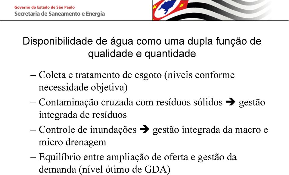 resíduos sólidos gestão integrada de resíduos Controle de inundações gestão integrada da