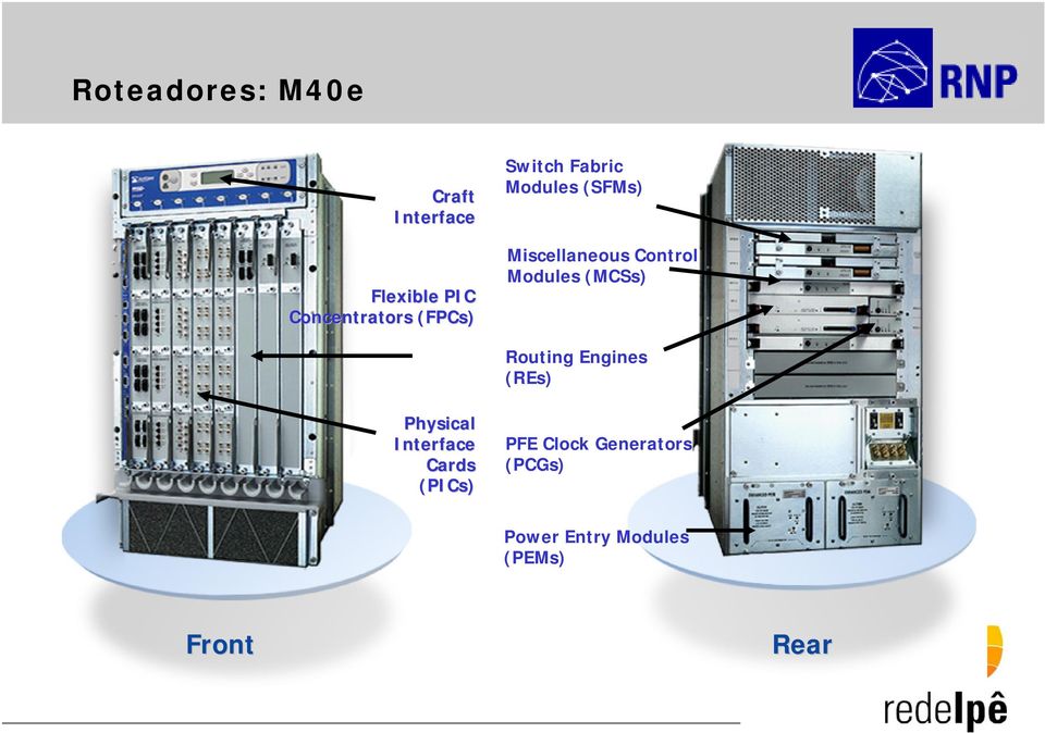 Modules (MCSs) Routing Engines (REs) Physical Interface Cards