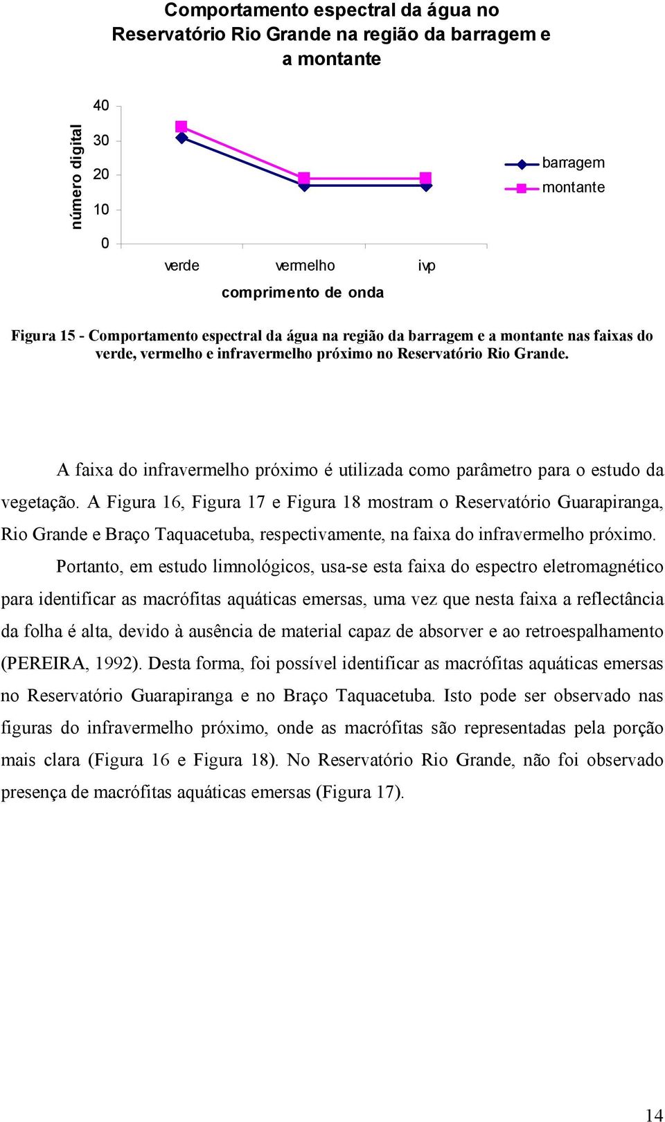 A faixa do infravermelho próximo é utilizada como parâmetro para o estudo da vegetação.