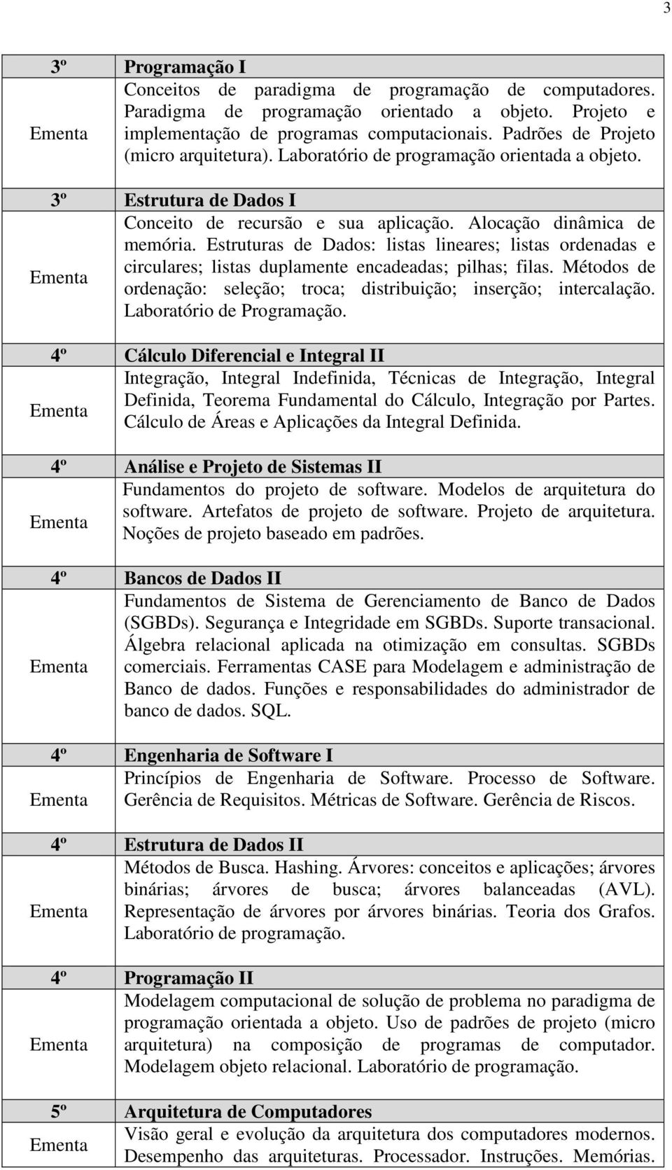 Estruturas de Dados: listas lineares; listas ordenadas e circulares; listas duplamente encadeadas; pilhas; filas. Métodos de ordenação: seleção; troca; distribuição; inserção; intercalação.