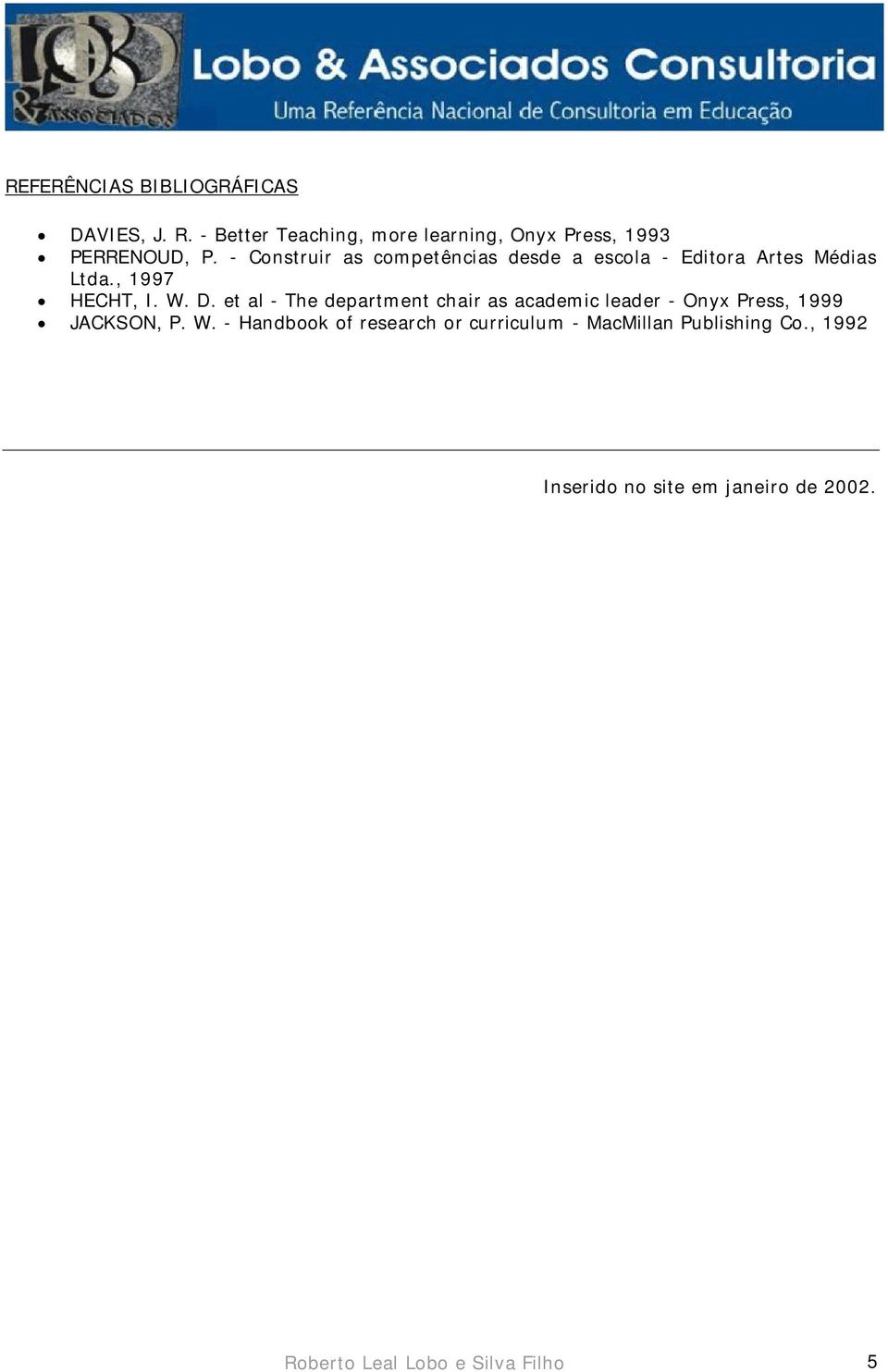 et al - The department chair as academic leader - Onyx Press, 1999 JACKSON, P. W.