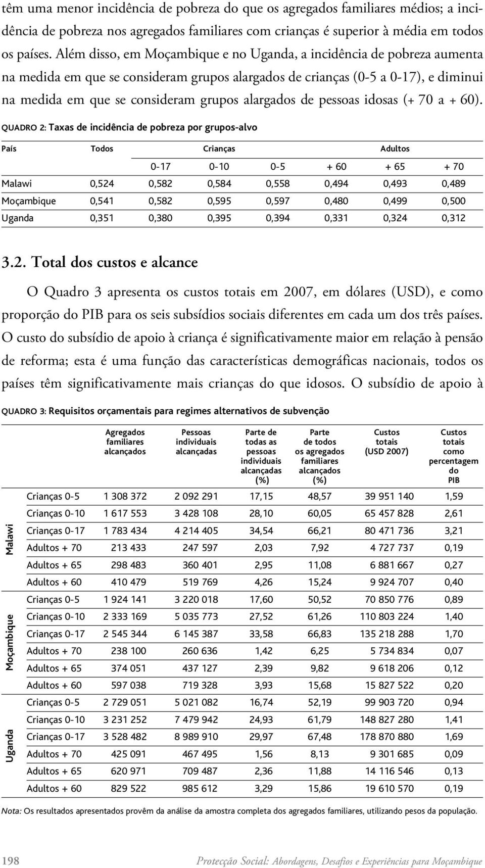 alargados de pessoas idosas (+ 70 a + 60).