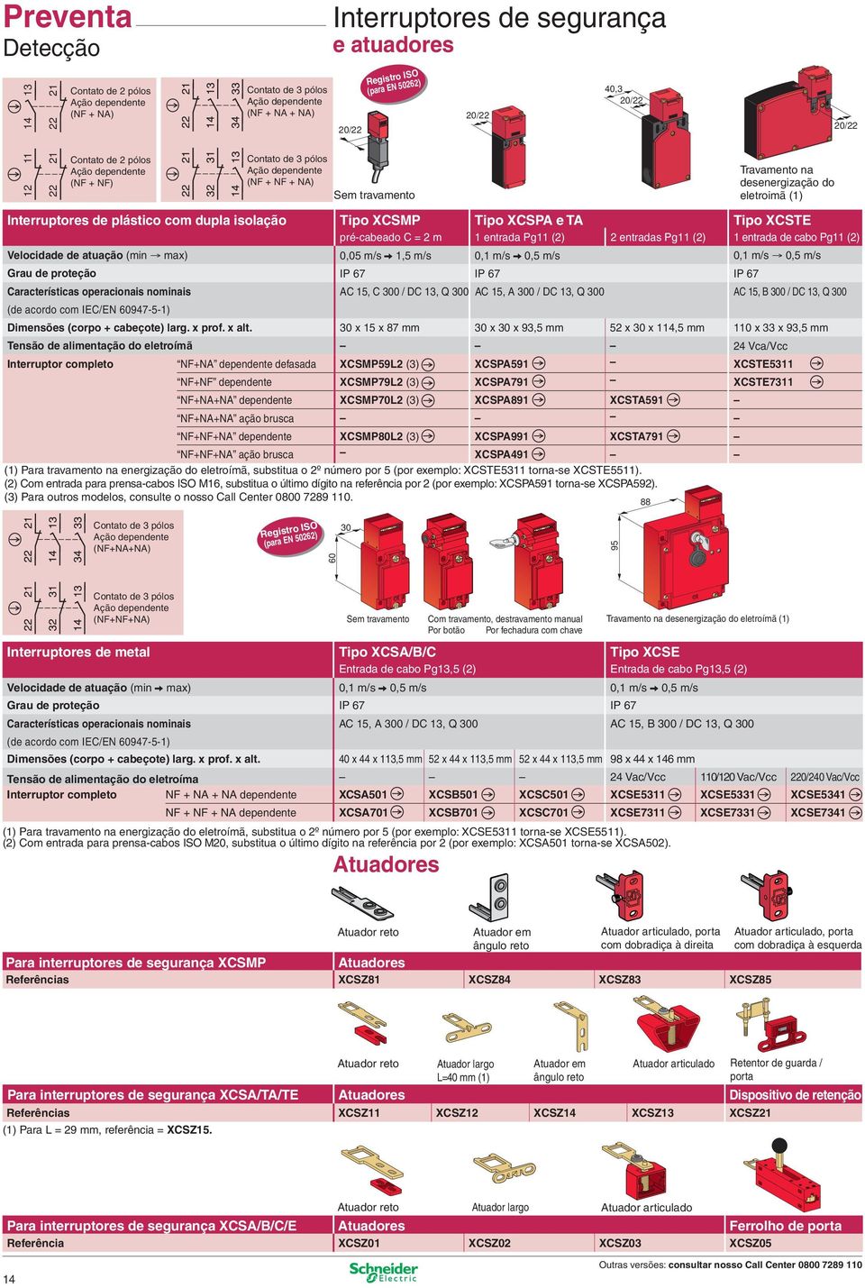 entradas Pg () entrada de cabo Pg () Velocidade de atuação (min max) 0,0 m/s V, m/s 0, m/s V 0, m/s 0, m/s 0, m/s Grau de proteção IP IP IP Características operacionais nominais AC, C 00 / DC, Q 00