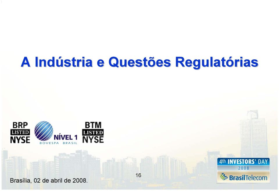 Regulatórias