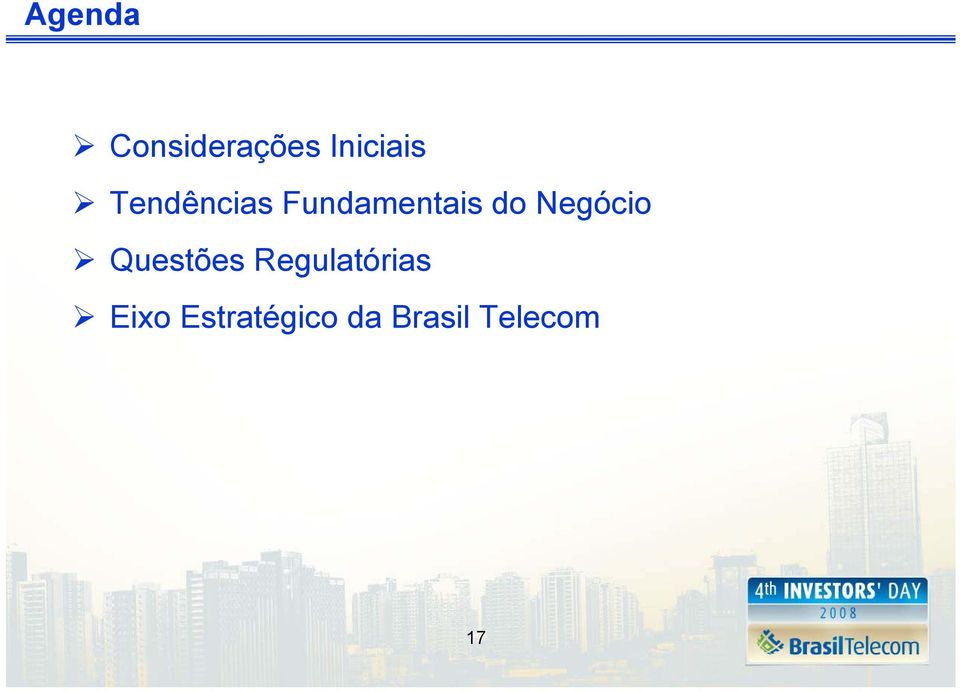 Negócio Questões Regulatórias