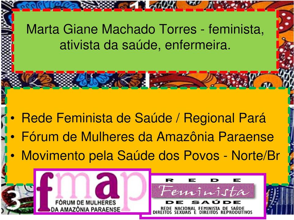 Rede Feminista de Saúde / Regional Pará Fórum