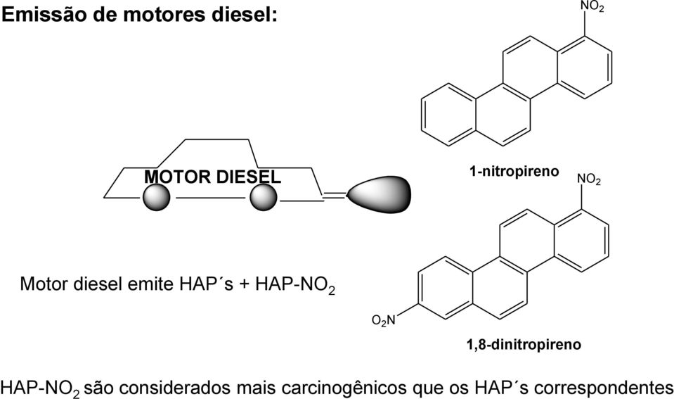 HAP-NO 2 O 2 N 1,8-dinitropireno HAP-NO 2 são