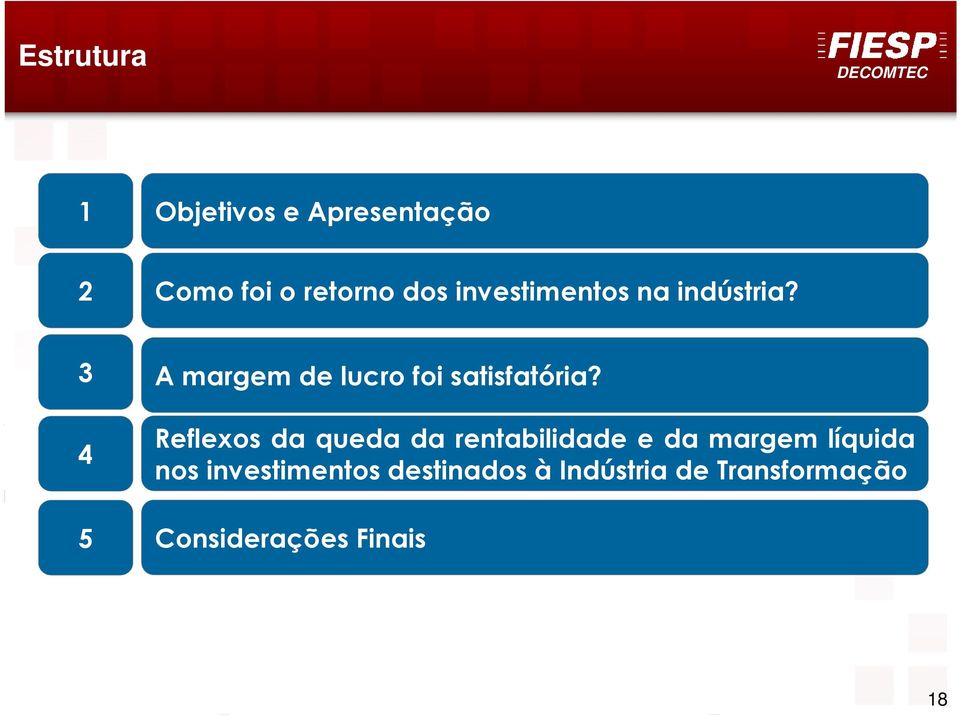 4 Reflexos da queda da rentabilidade e da margem líquida nos