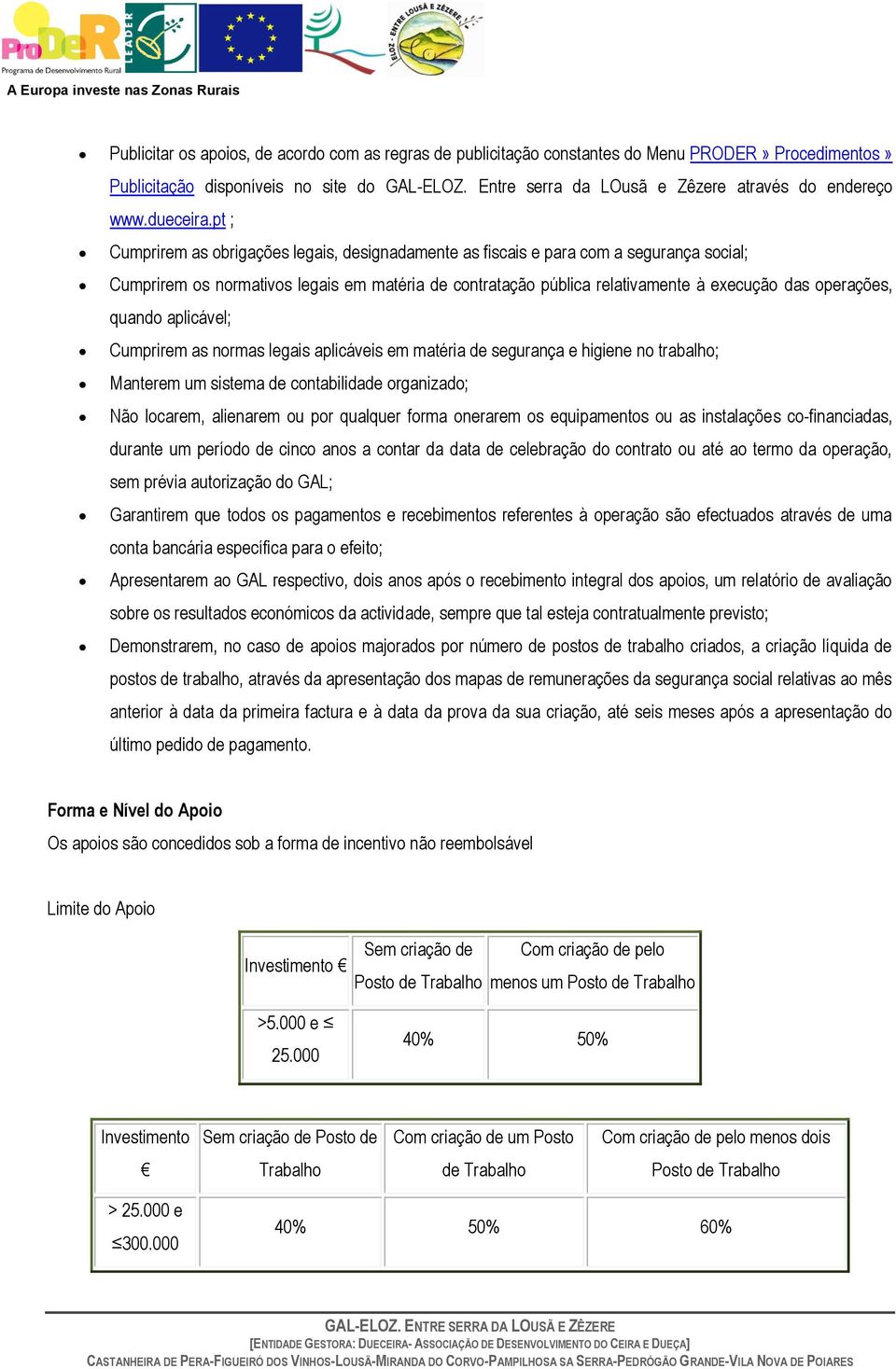 pt ; Cumprirem as brigações legais, designadamente as fiscais e para cm a segurança scial; Cumprirem s nrmativs legais em matéria de cntrataçã pública relativamente à execuçã das perações, quand