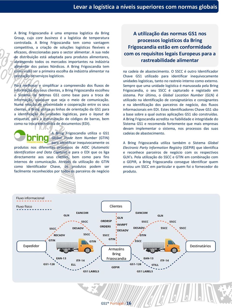 A sua rede de distribuição está adaptada para produtos alimentares, abrangendo todos os mercados importantes na indústria alimentar dos países Nórdicos.