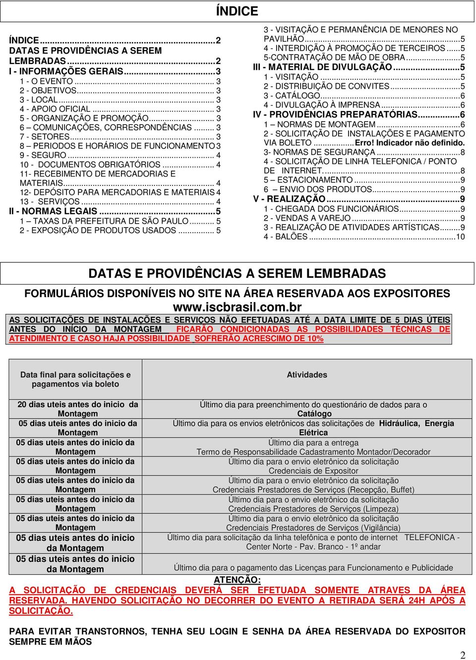 .. 4 12- DEPÓSITO PARA MERCADORIAS E MATERIAIS 4 13 - SERVIÇOS... 4 II - NORMAS LEGAIS... 5 1 TAXAS DA PREFEITURA DE SÃO PAULO... 5 2 - EXPOSIÇÃO DE PRODUTOS USADOS.