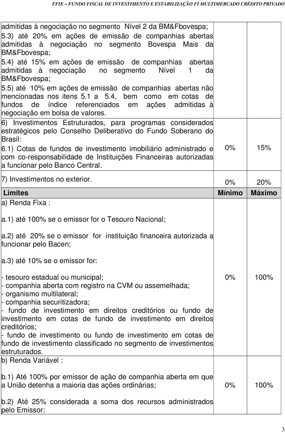 1 a 5.4, bem como em cotas de fundos de índice referenciados em ações admitidas à negociação em bolsa de valores.