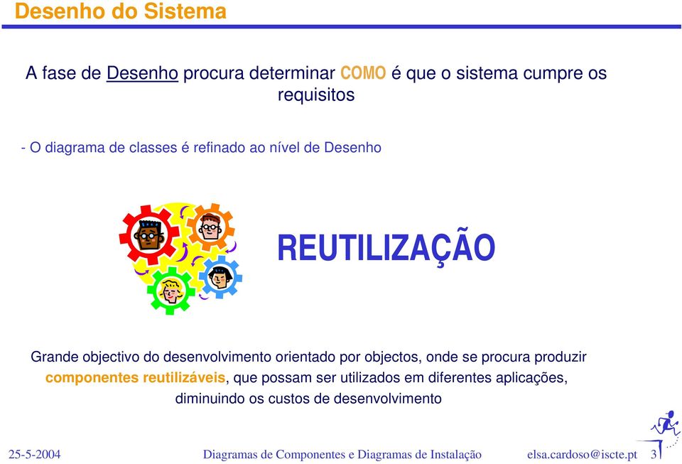 objectivo do desenvolvimento orientado por objectos, onde se procura produzir componentes