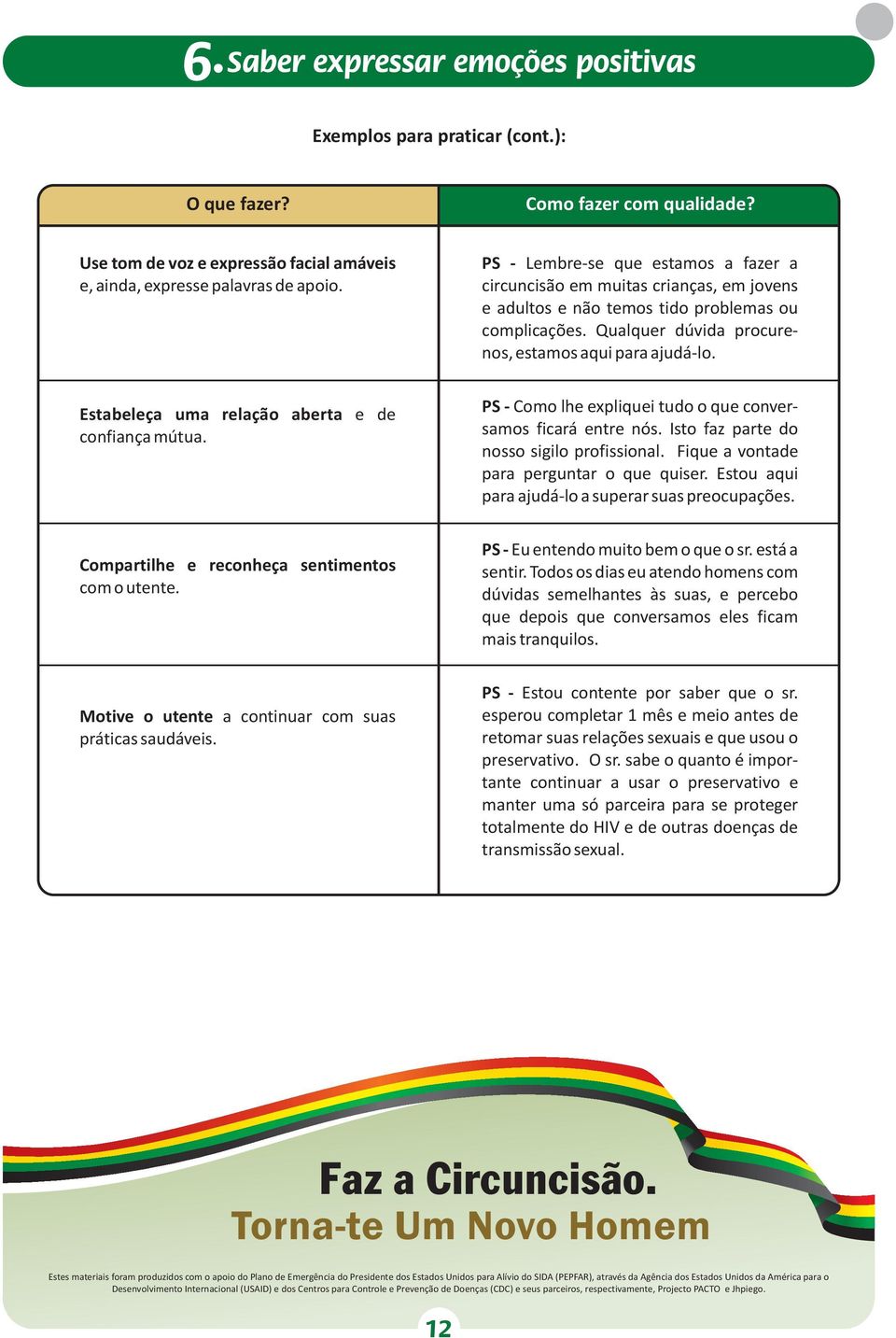 Estabeleça uma relação aberta e de confiança mútua. PS - Como lhe expliquei tudo o que conversamos ficará entre nós. Isto faz parte do nosso sigilo profissional.