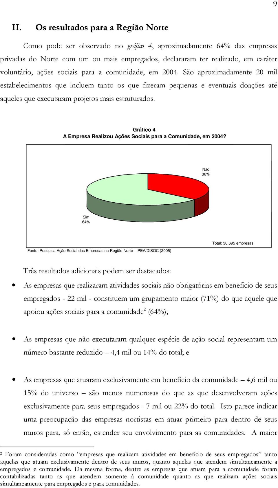 São aproximadamente 20 mil estabelecimentos que incluem tanto os que fizeram pequenas e eventuais doações até aqueles que executaram projetos mais estruturados.