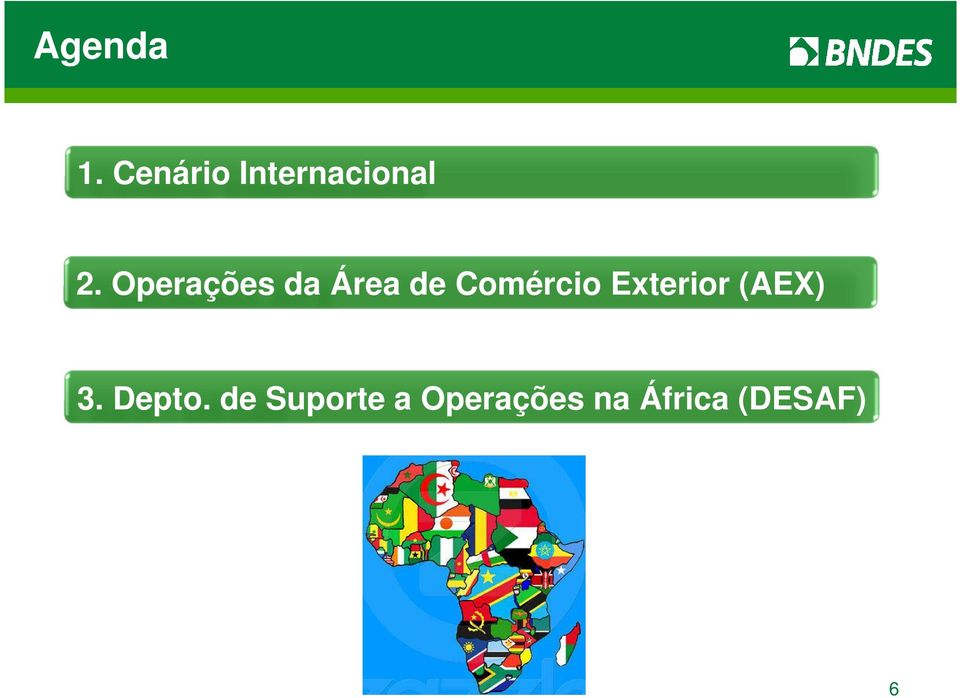 Operações da Área de Comércio