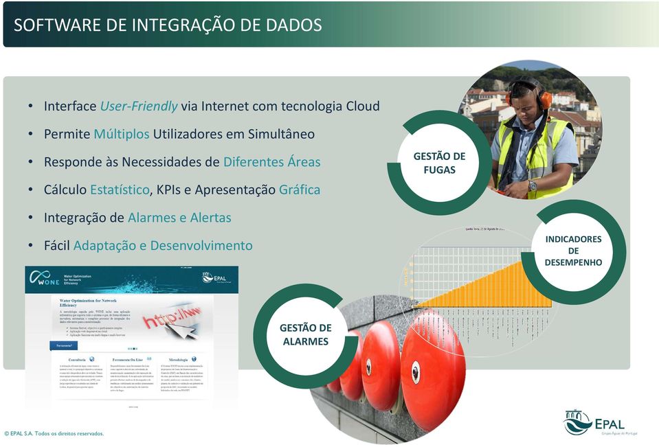 Diferentes Áreas Cálculo Estatístico, KPIs e Apresentação Gráfica GESTÃO DE FUGAS