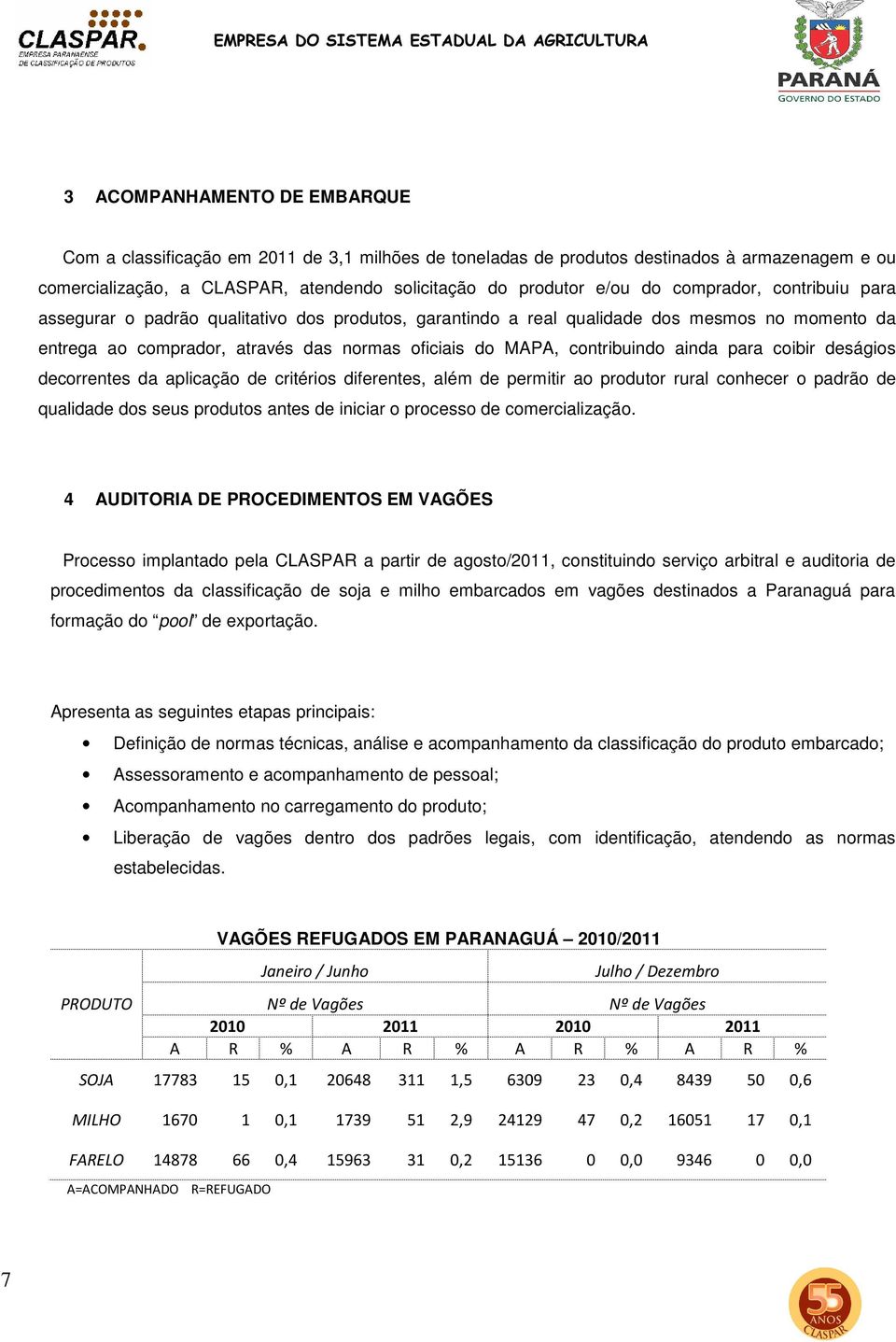 ainda para coibir deságios decorrentes da aplicação de critérios diferentes, além de permitir ao produtor rural conhecer o padrão de qualidade dos seus produtos antes de iniciar o processo de