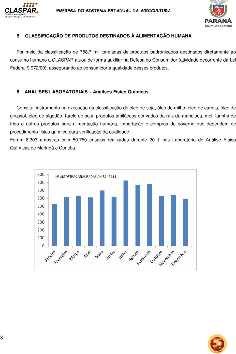 6 ANÁLISES LABORATORIAIS Análises Físico Químicas Constitui instrumento na execução da classificação de óleo de soja, óleo de milho, óleo de canola, óleo de girassol, óleo de algodão, farelo de soja,